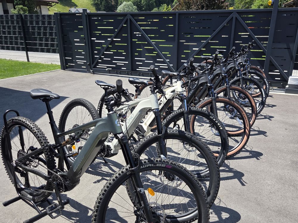 Vsa električna kolesa ECONO iz naše flote, postavljena v vrsto